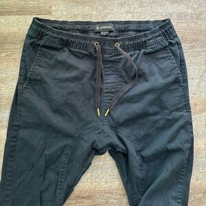 Zanerobe twill jogger pants black